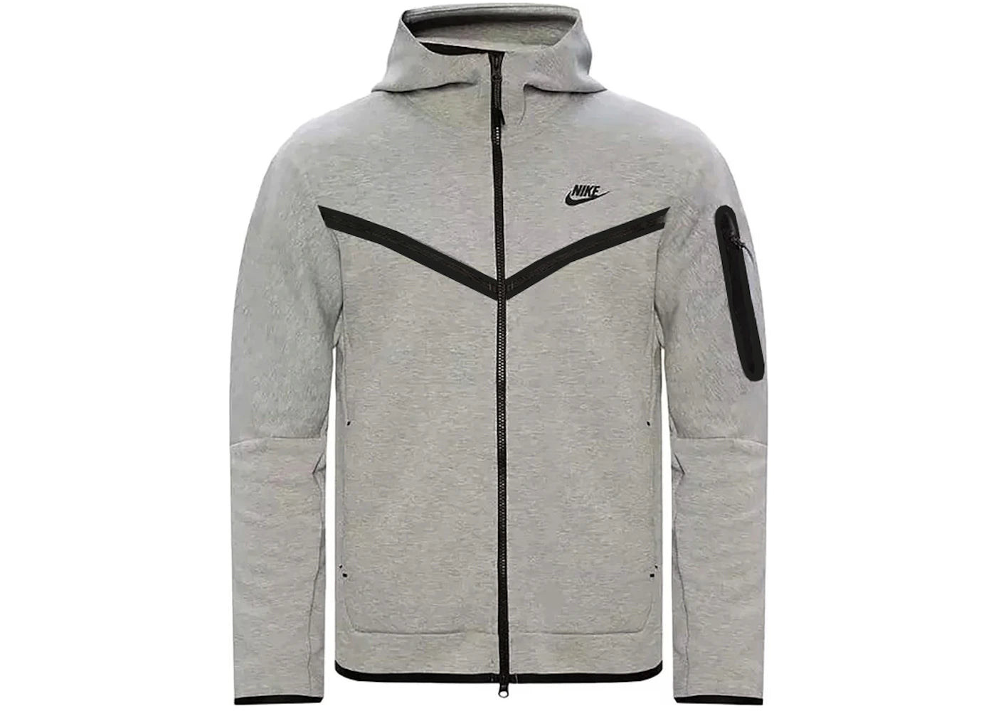 Nike Sportswear Tech Fleece Windrunner Full Zip Hoodie (FW24)-Dark Grey Heather/Black