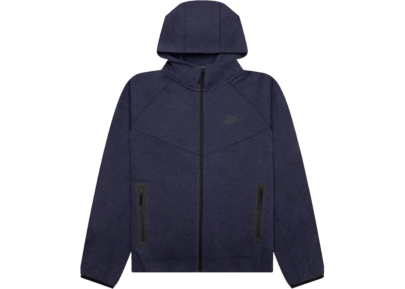 Sweat à capuche zippé Nike Sportswear Tech Fleece Windrunner - Gris chiné/Noir