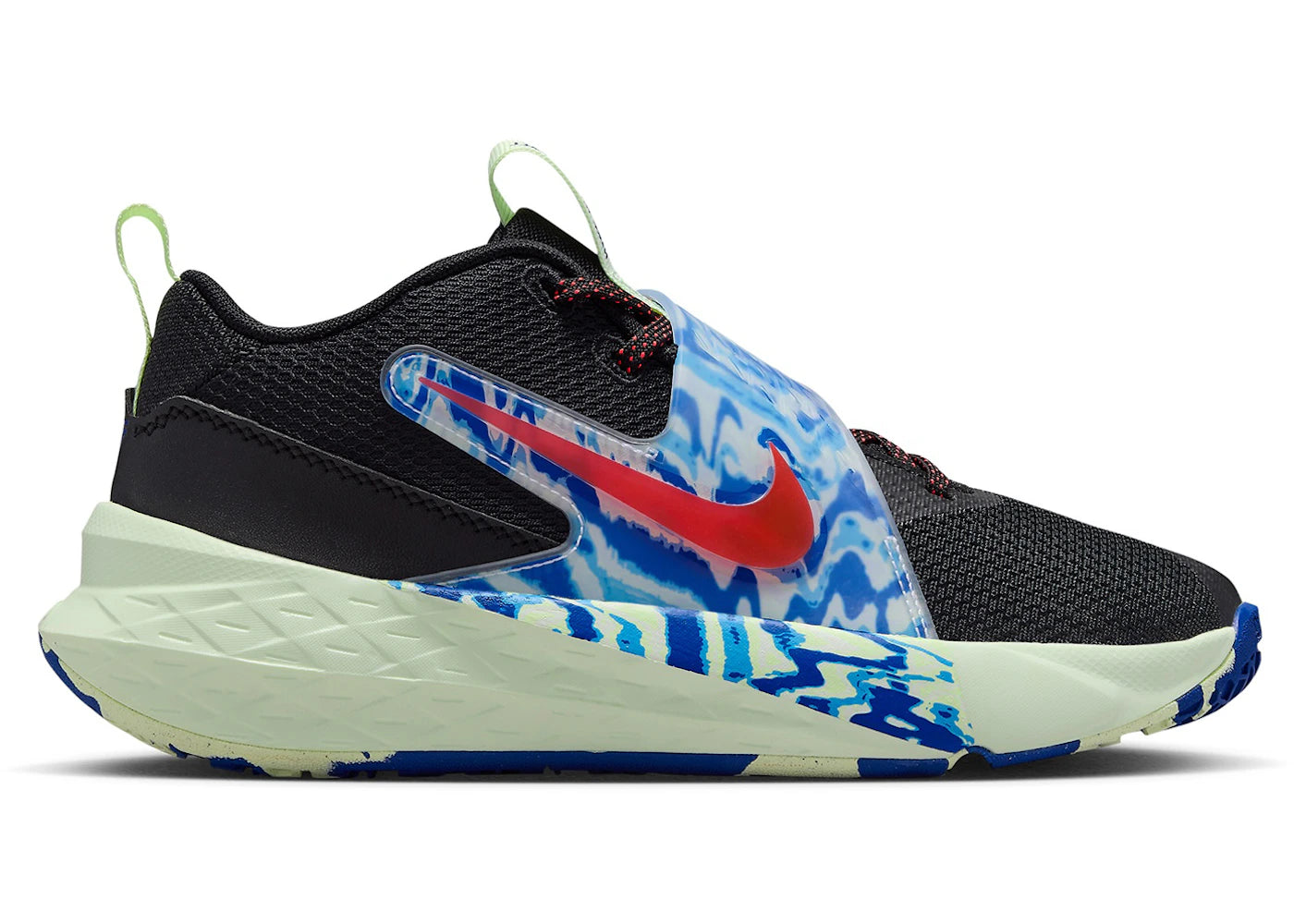 Nike Team Hustle D 12 Black Royal Volt Bright Crimson