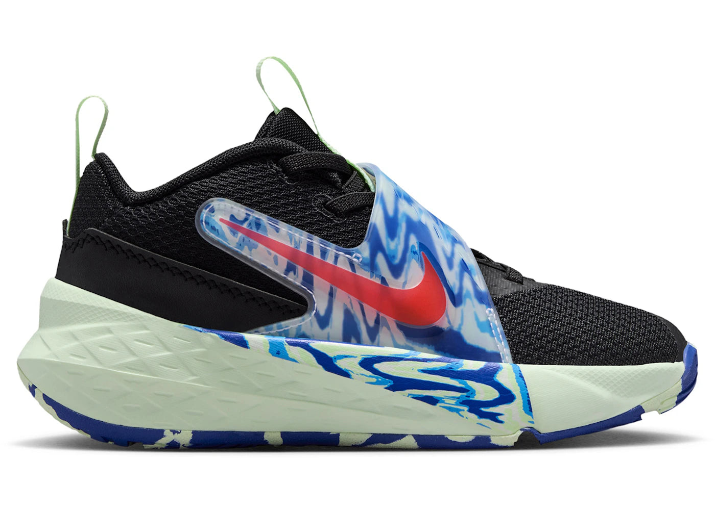 Nike Team Hustle D 12 Black Royal Volt Bright Crimson