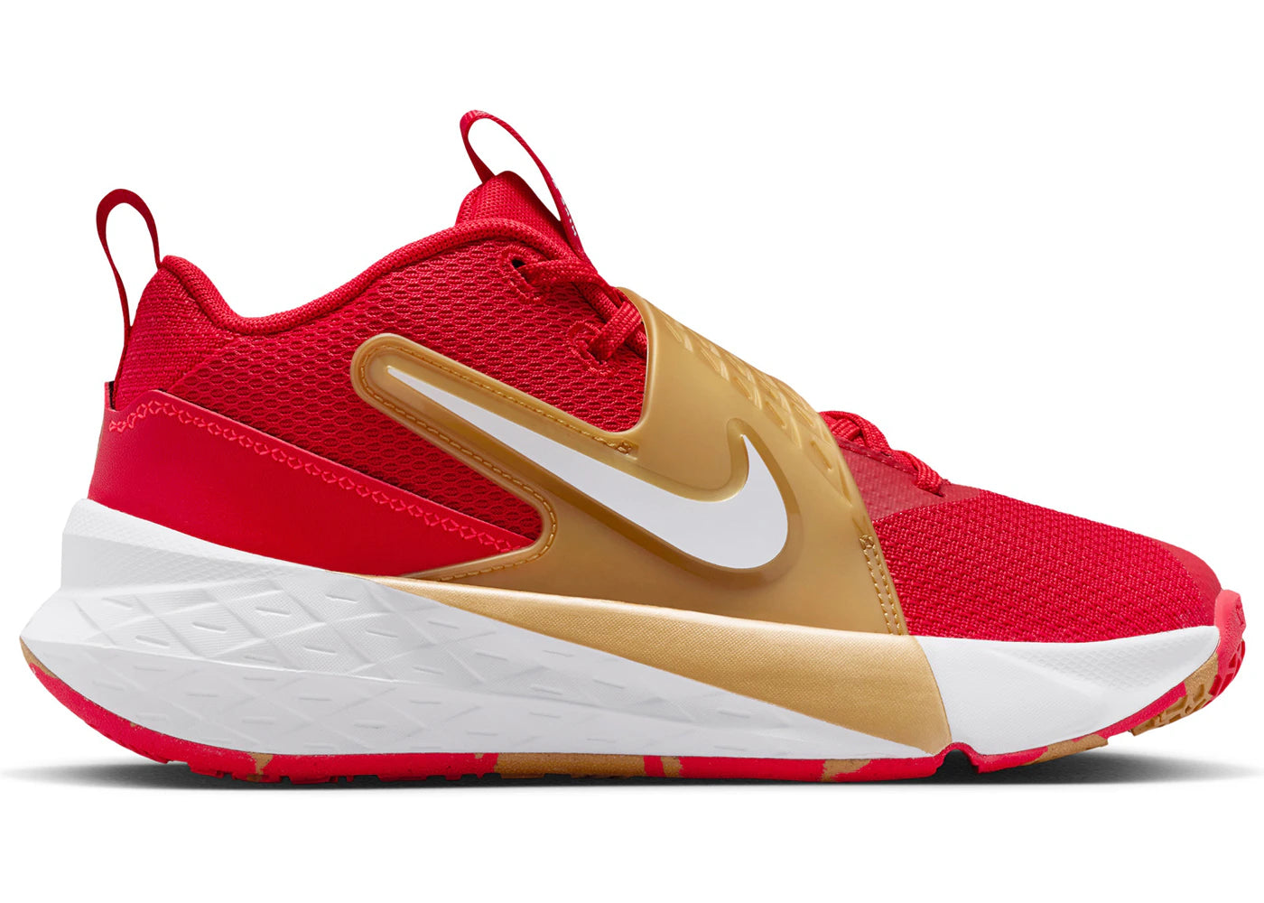 Nike Team Hustle D 12 University Red Gold White