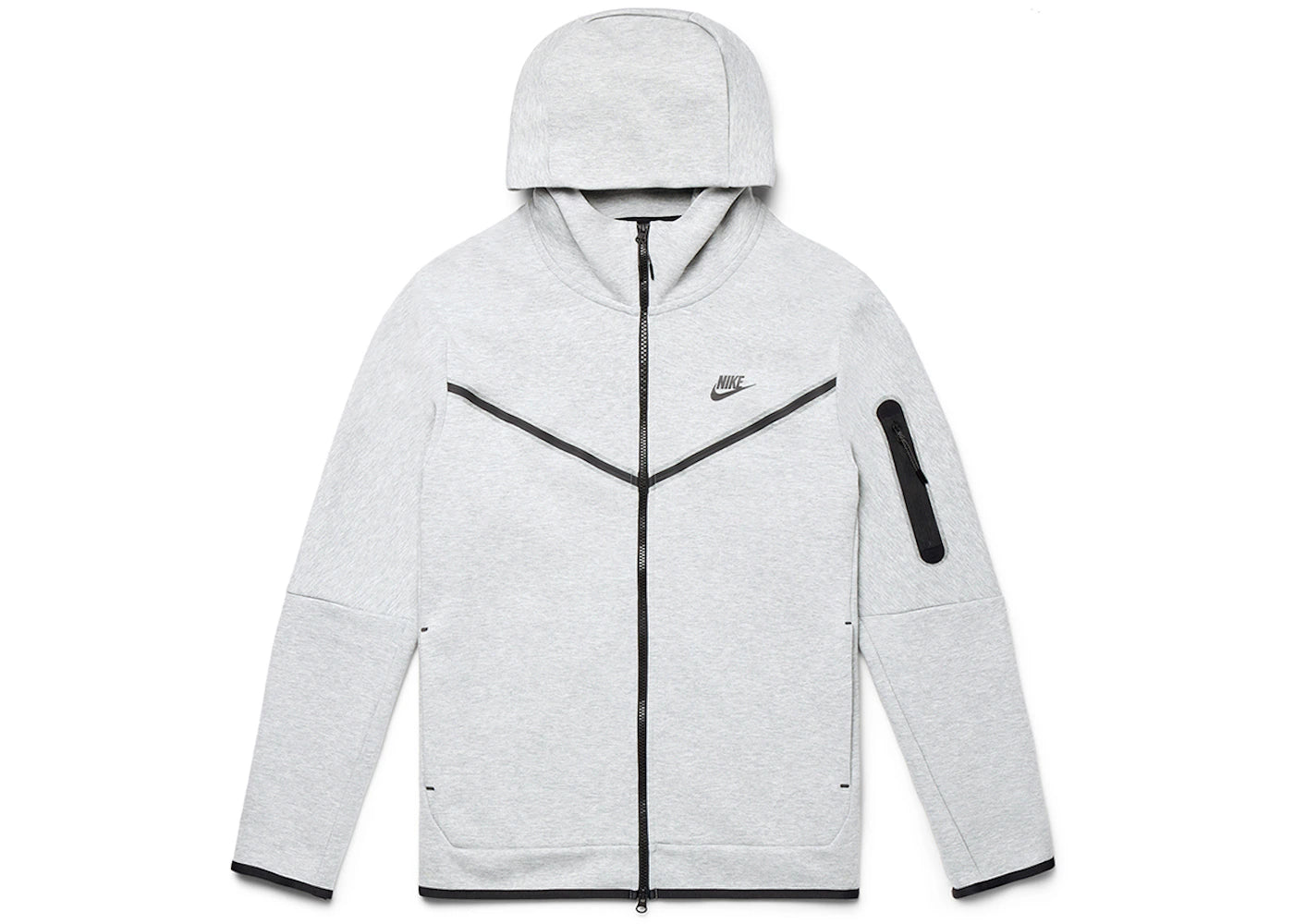 Nike Sportswear Tech Fleece Full-Zip Hoodie-Heather Grey/Black