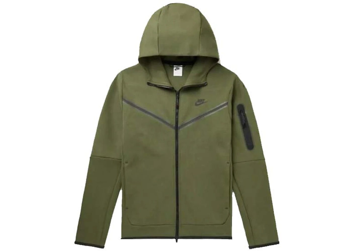 Nike Sportswear Tech Fleece Full-Zip Hoodie-Rough Green Black