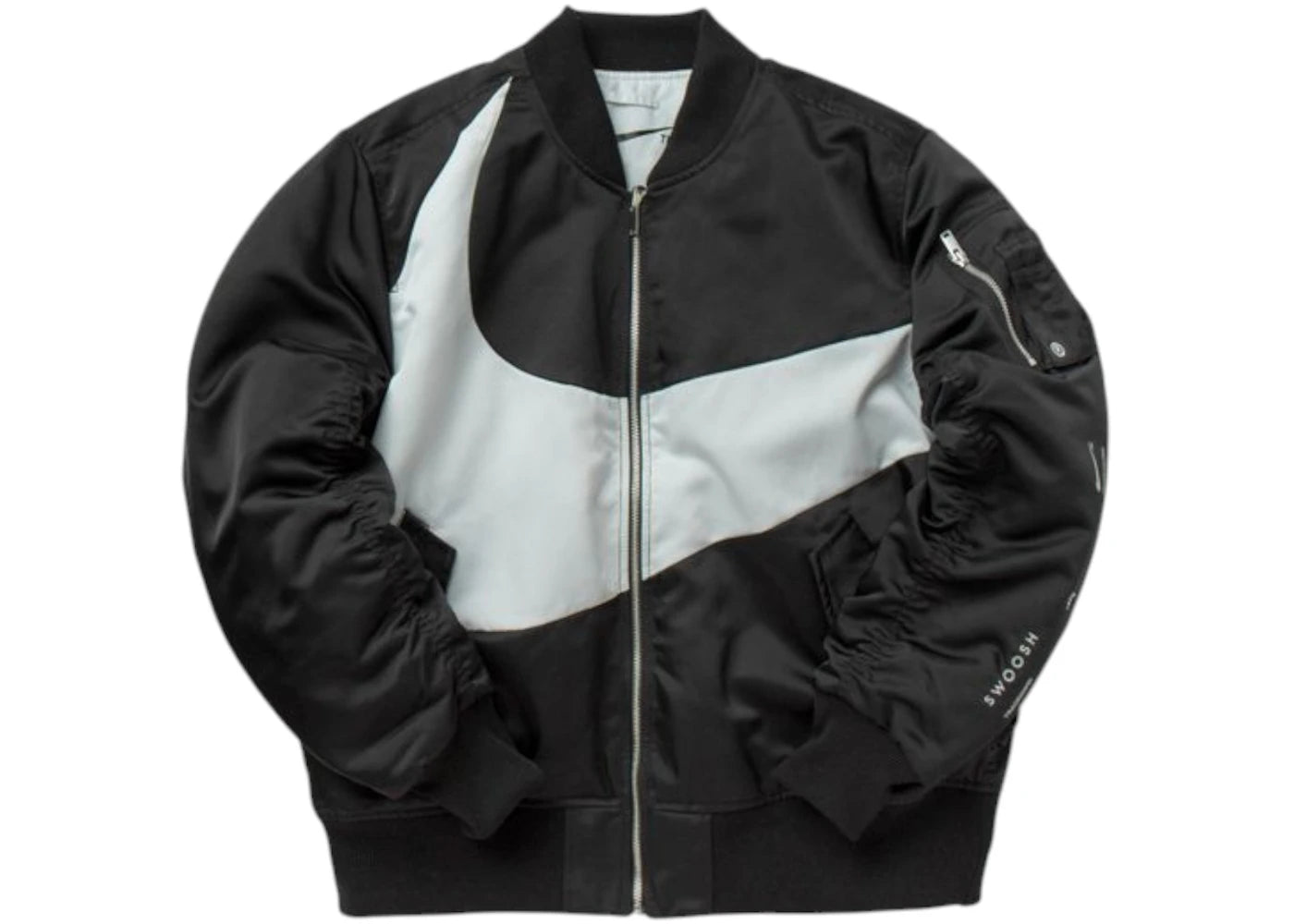 Nike Therma-Fit Synthetic Fill Reversible Bomber Jacket-Black/White