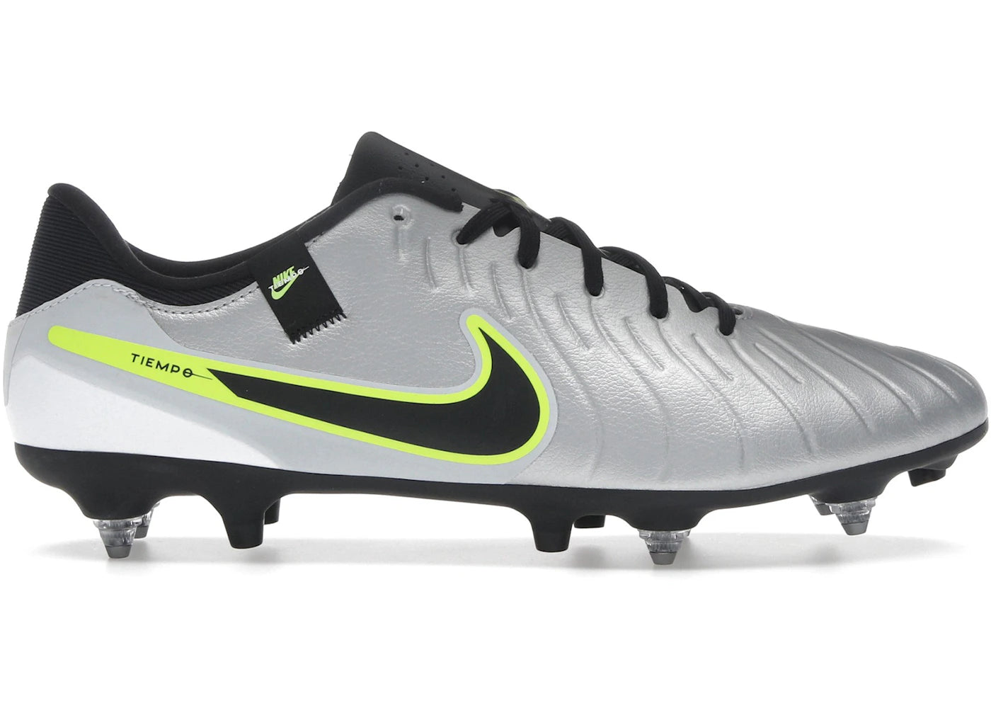 Nike Tiempo Legend 10 Academy SG-Pro AC-Metallic Silver Volt Black
