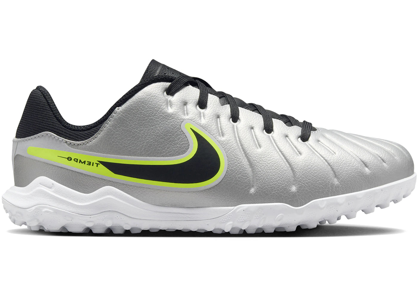 Nike Tiempo Legend 10 Academy TF-Metallic Silver Volt Black (GS)