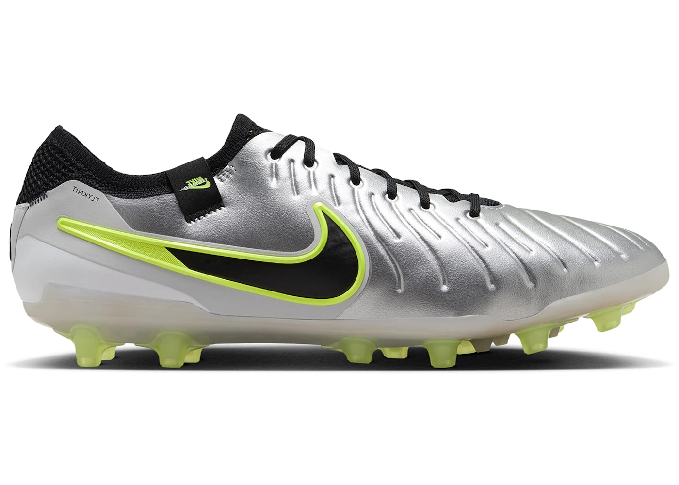 Nike Tiempo Legend 10 Elite AG-Pro-Metallic Silver Volt Black