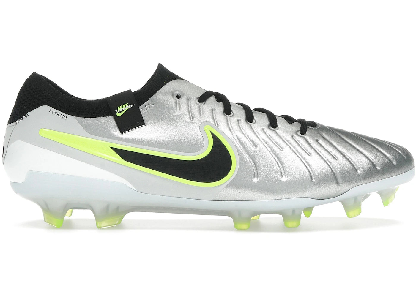 Nike Tiempo Legend 10 Elite FG-Metallic Silver Volt Black