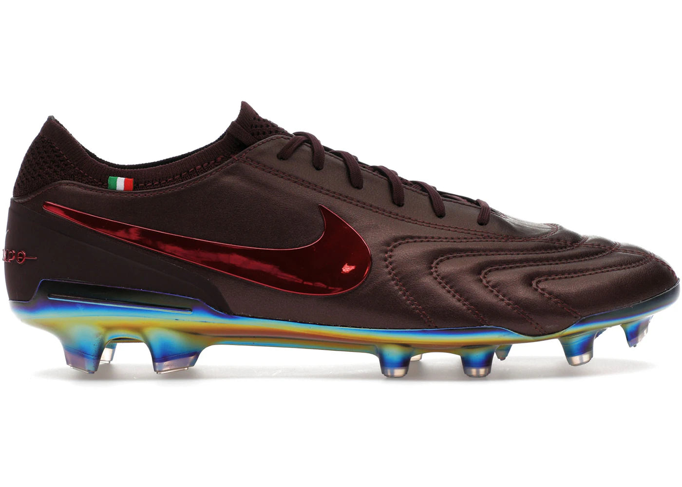 Nike Tiempo Legend 10 Elite Luxe FG-Montebelluna Cuir Vin de Porto