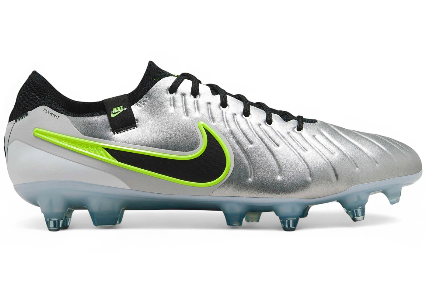 Nike Tiempo Legend 10 Elite SG-Pro AC-Metallic Silver Volt Black