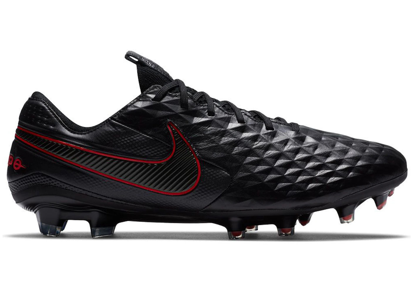 Nike Tiempo Legend 8 Elite FG-Black Chile Red