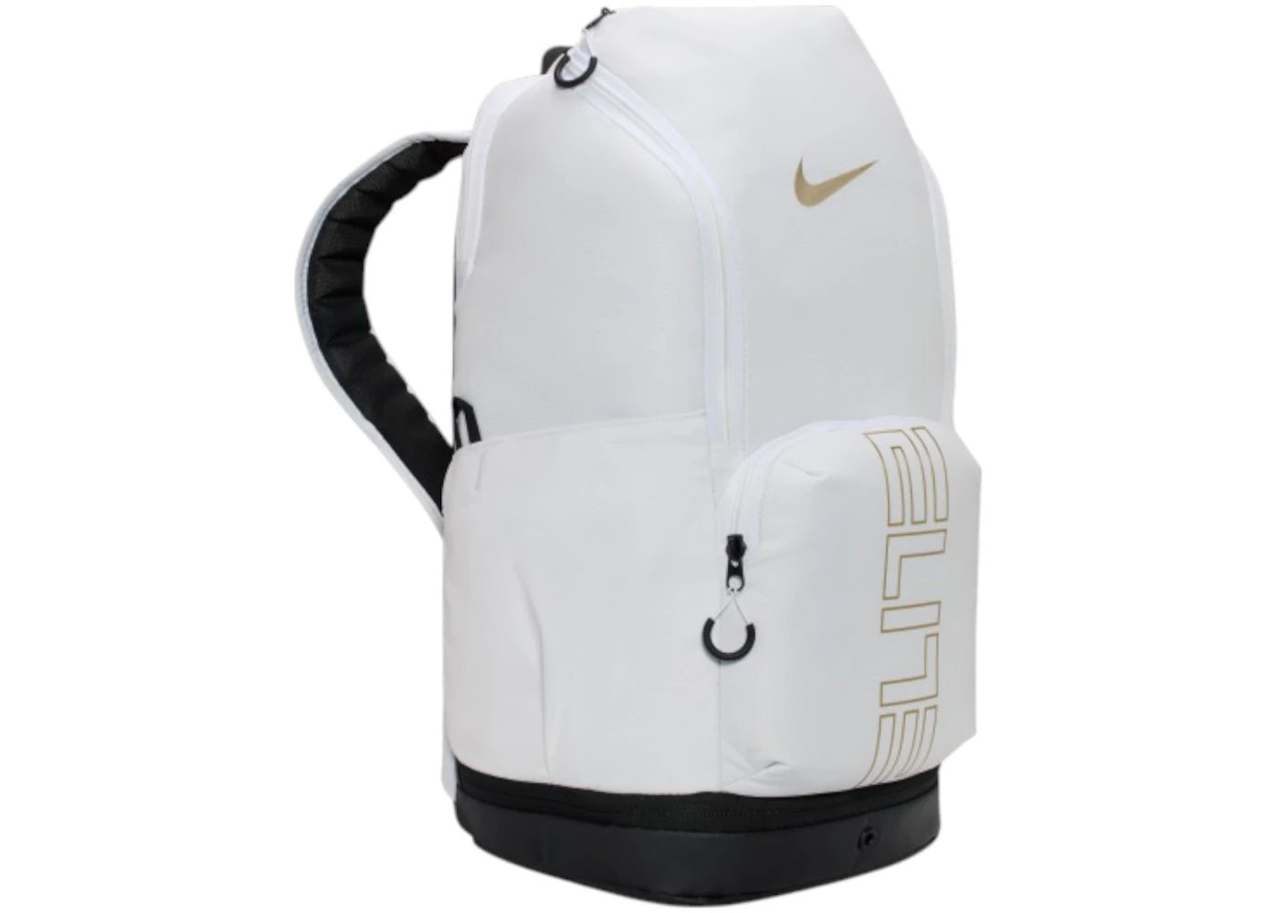 Nike Varsity Elite Backpack White/Black/Metallic Gold - main view