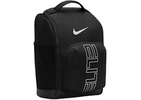 Nike Varsity Elite Basketball 14L Shoe Bag Black/Black/Metallic Silver - main view