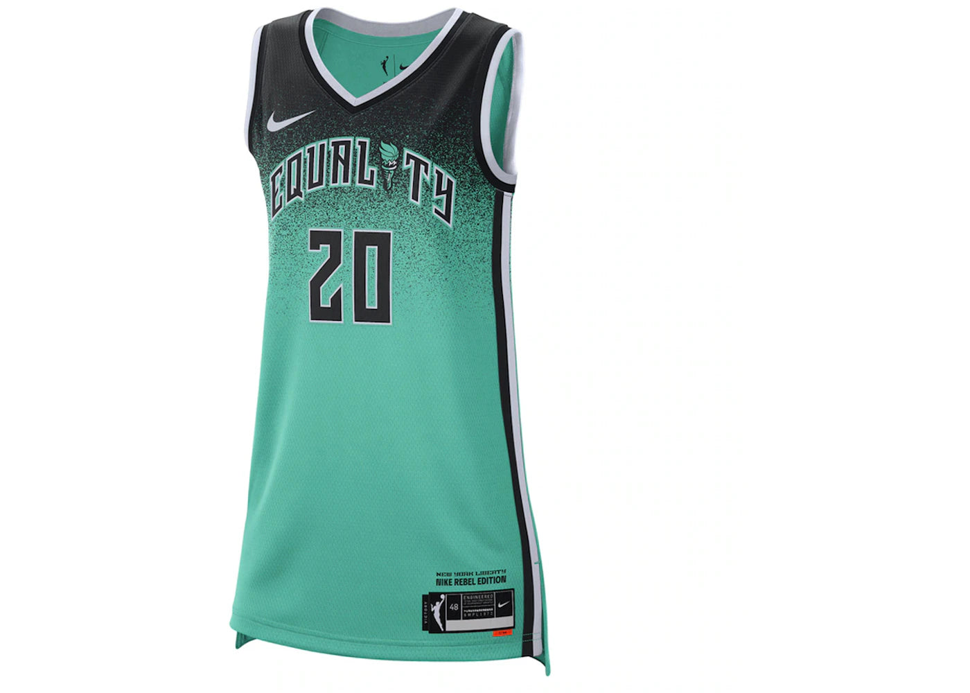 Nike WNBA Rebel Editon New York Liberty Sabrina Ionescu 2023 Dri-Fit Victory Jersey-Mint/Black