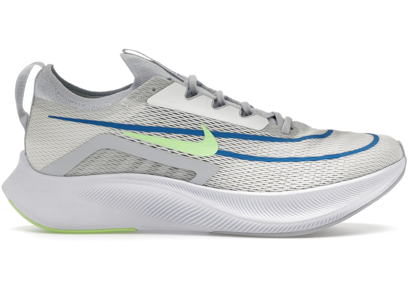 Nike Zoom Fly 4 Summit White Imperial Blue Lime Glow