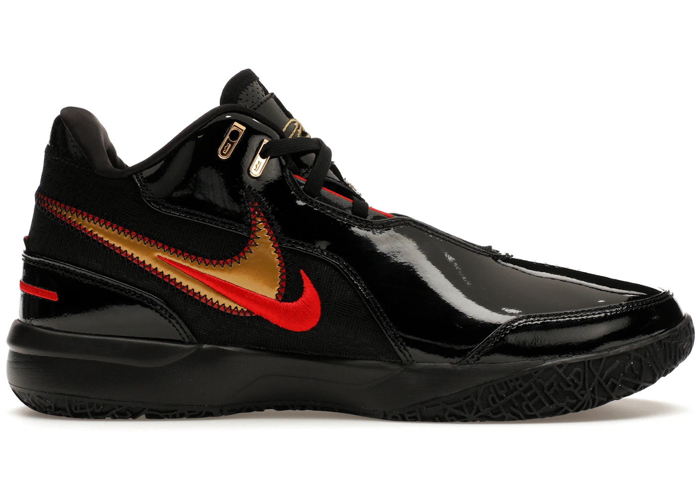 Nike Zoom LeBron NXXT Gen AMPD-Black University Red Gold