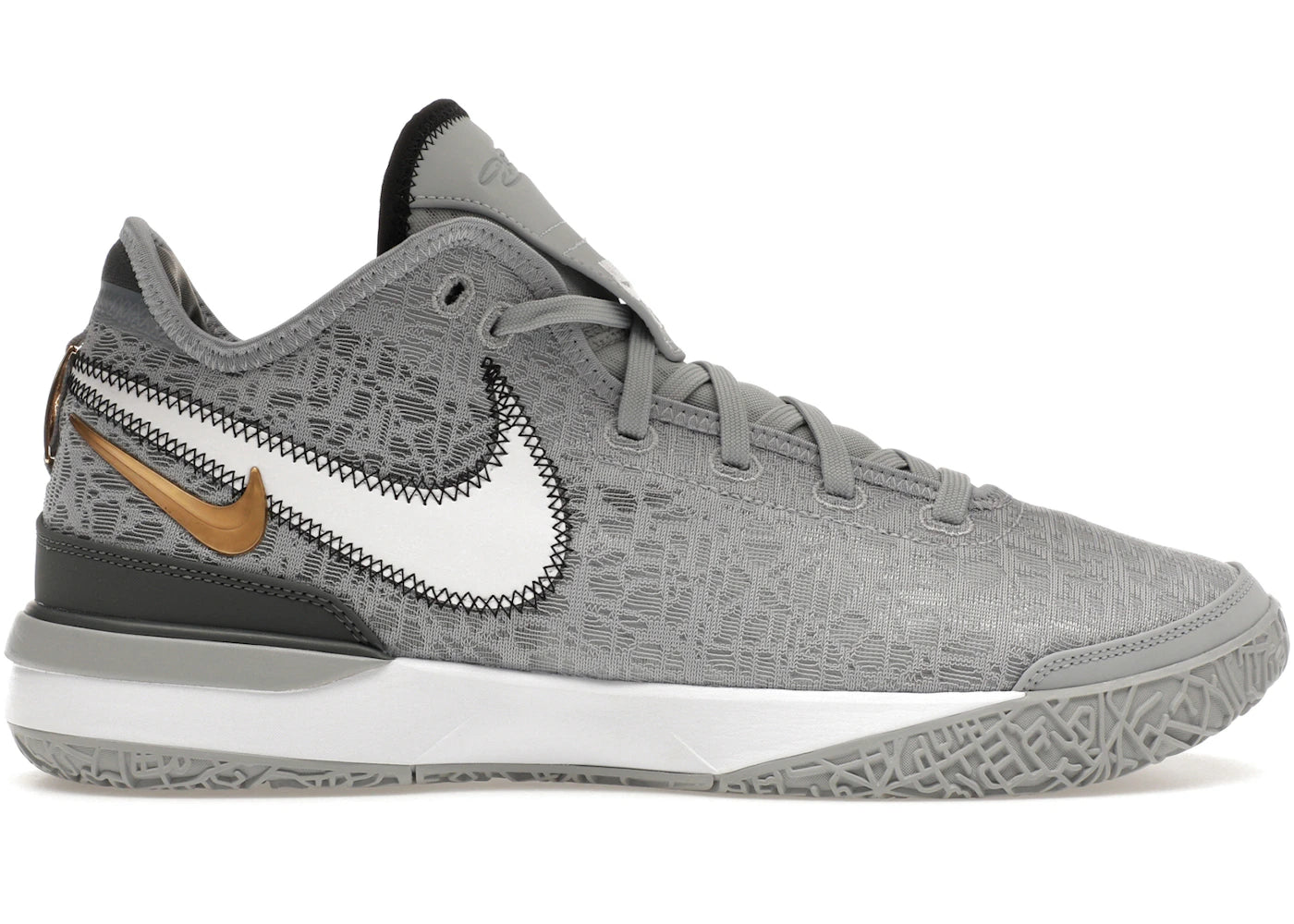 Nike Zoom LeBron NXXT Gen-Wolf Gris Or Métallisé