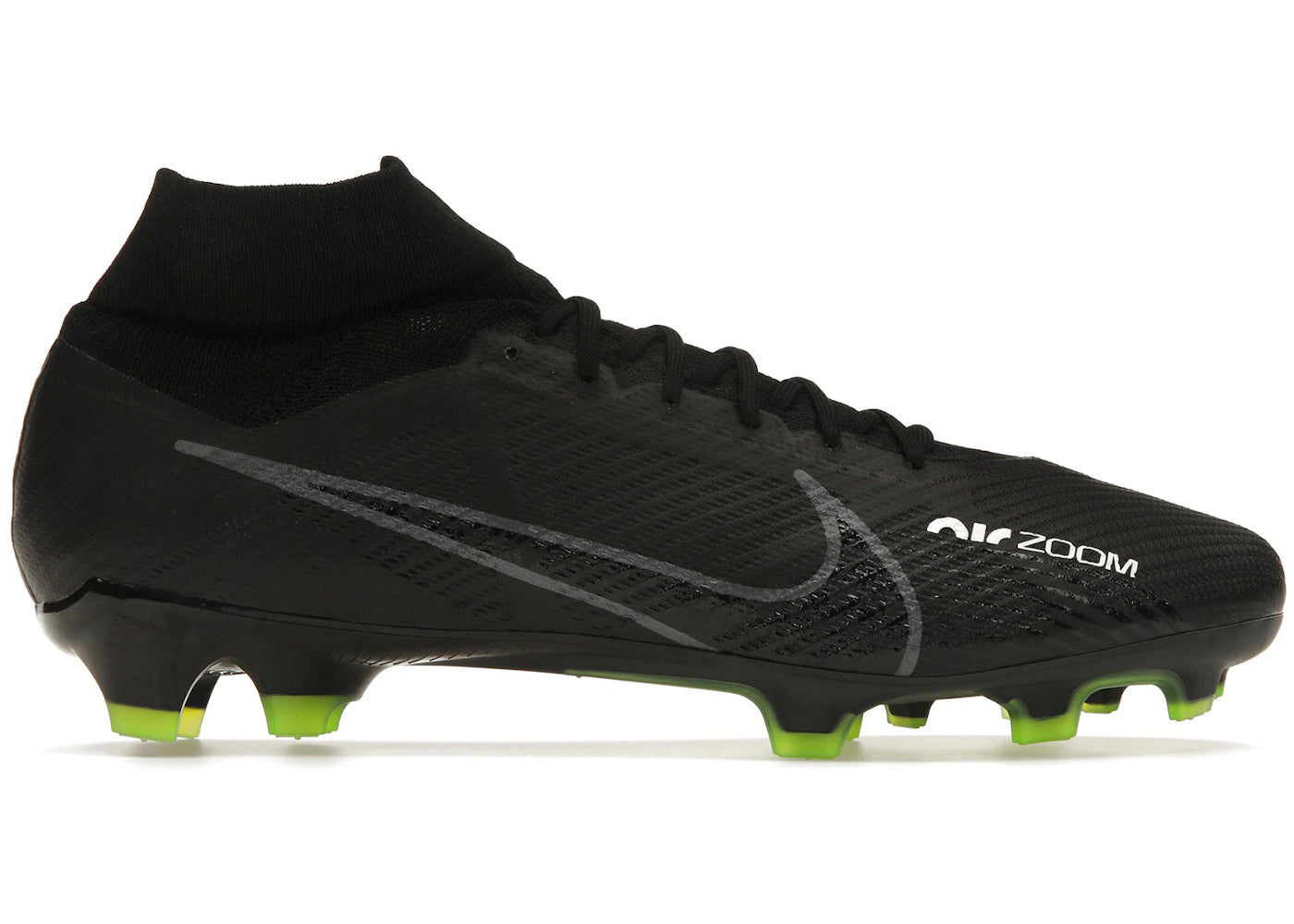 Nike Zoom Mercurial Superfly 9 Pro FG-Black Dark Smoke Grey