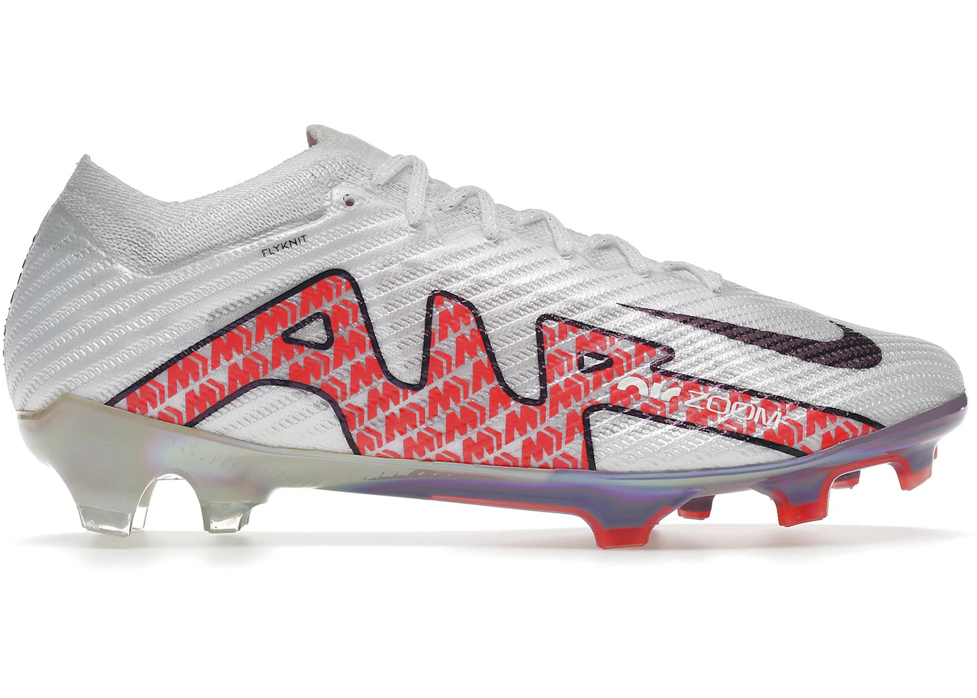 Nike Zoom Mercurial Vapor 15 Elite FG-Blanc Cramoisi Vif