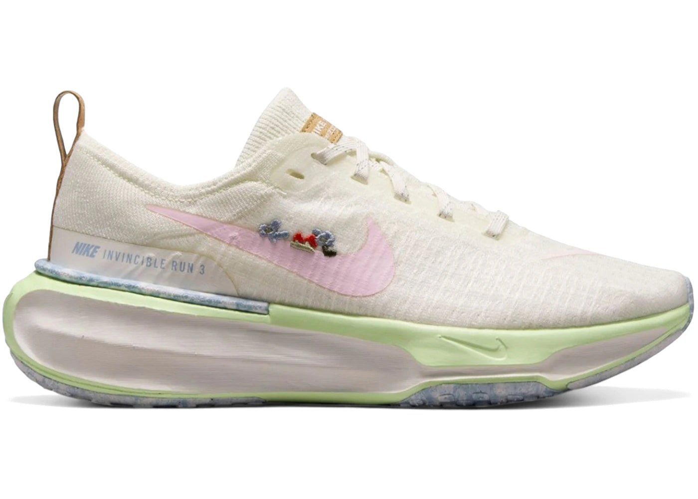 Nike ZoomX Invincible Run 3-Sail Pink Foam Barely Volt (Women's)
