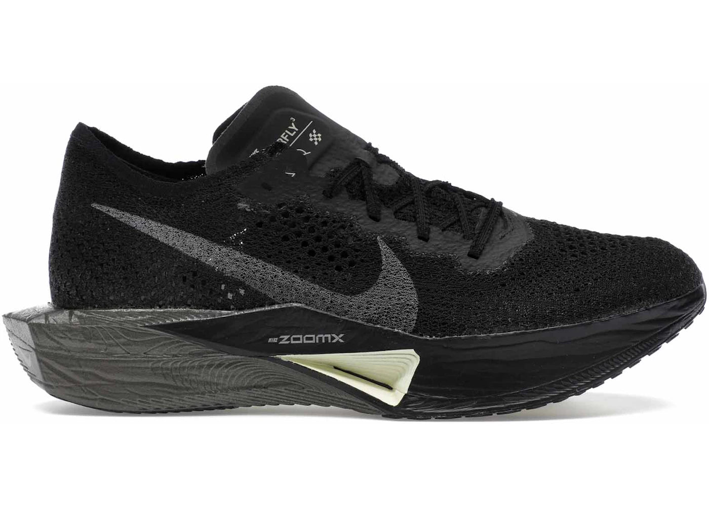 Nike ZoomX Vaporfly 3-Black Olive Aura Metallic Medium Ash