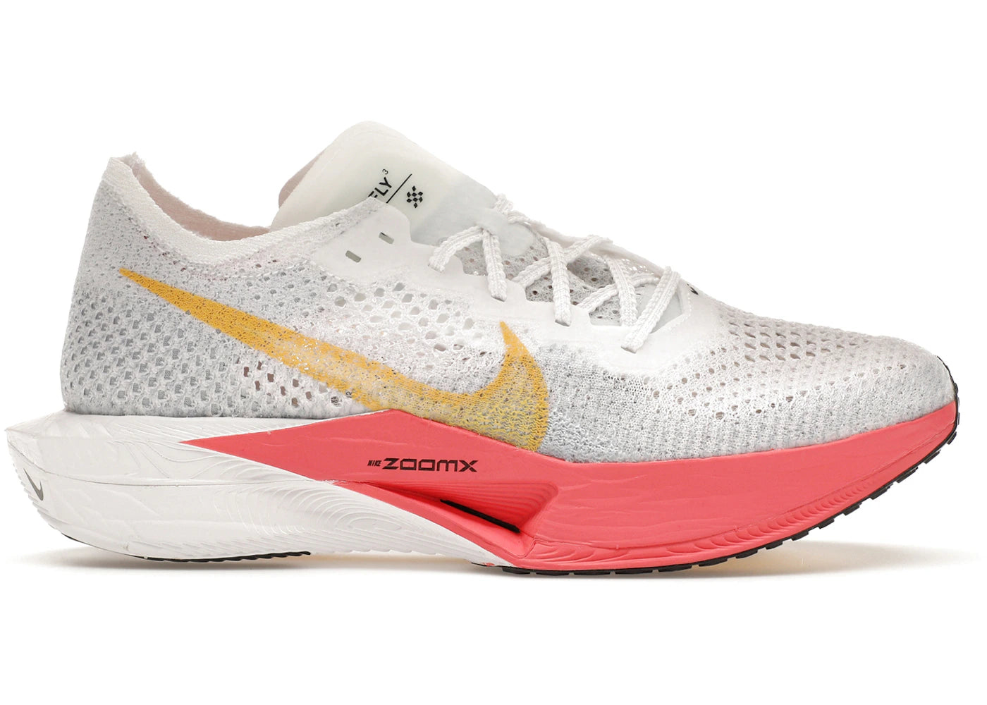 Nike ZoomX Vaporfly 3-White Topaz Gold Sea Coral (Women's)