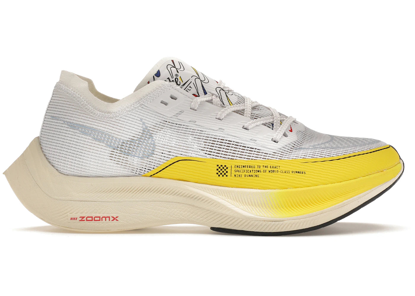 Nike ZoomX Vaporfly Next% 2-White Yellow Strike (Women's)