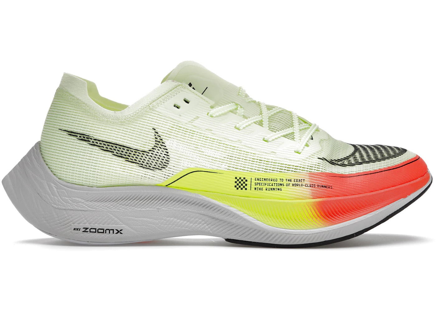 Nike ZoomX Vaporfly Next% 2-Barely Volt Hyper Orange