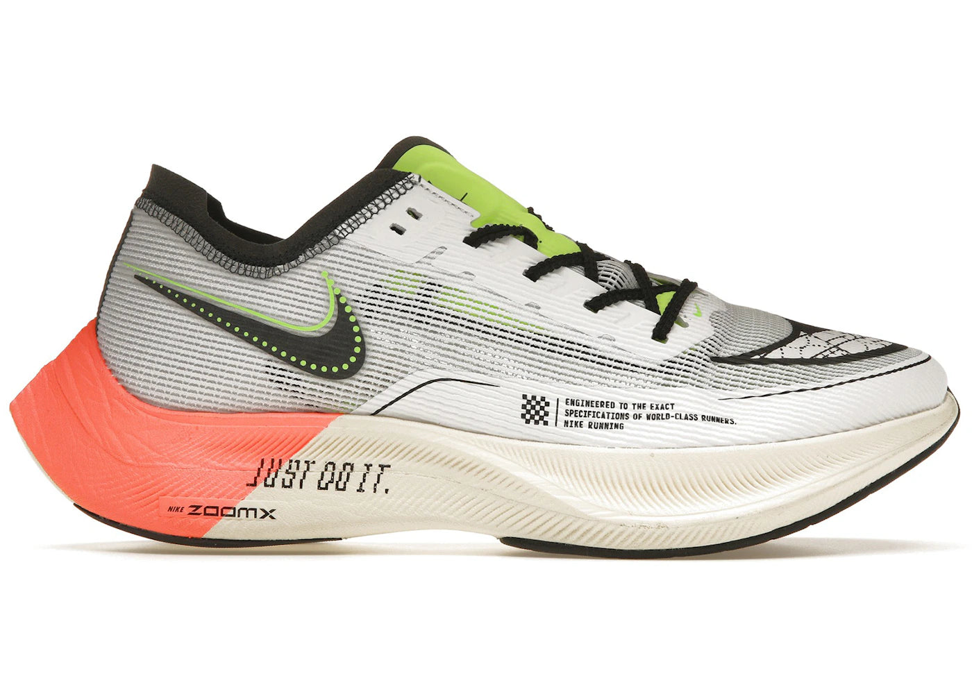 Nike ZoomX Vaporfly Next% 2-Coconut Milk Ghost Green Bright Crimson