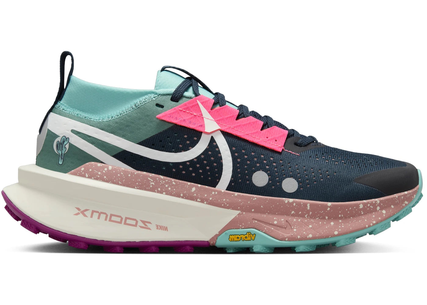 Nike ZoomX Zegama 2-Armory Navy Green Frost Vivid Grape Sail (Women's)