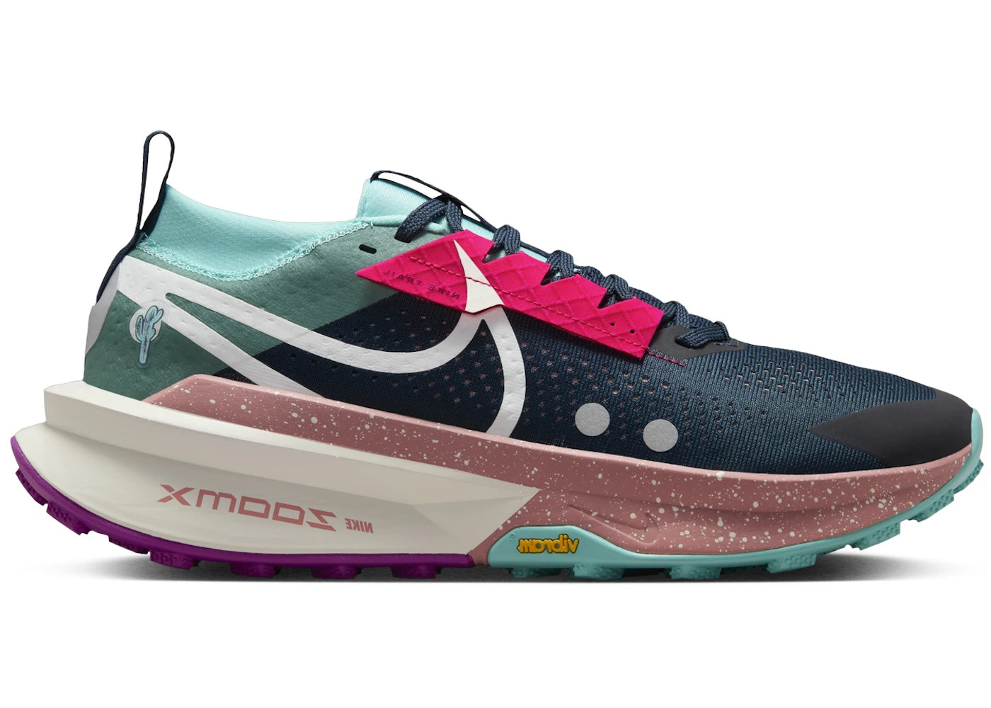 Nike ZoomX Zegama 2-Armory Navy Green Frost Vivid Grape Sail