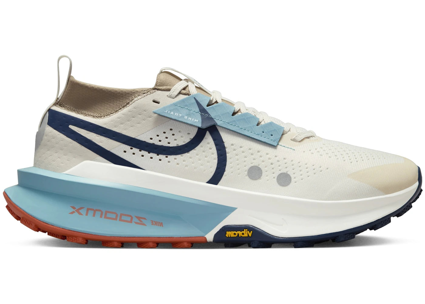 Nike ZoomX Zegama 2-Phantom Khaki Denim Turquoise Midnight Navy