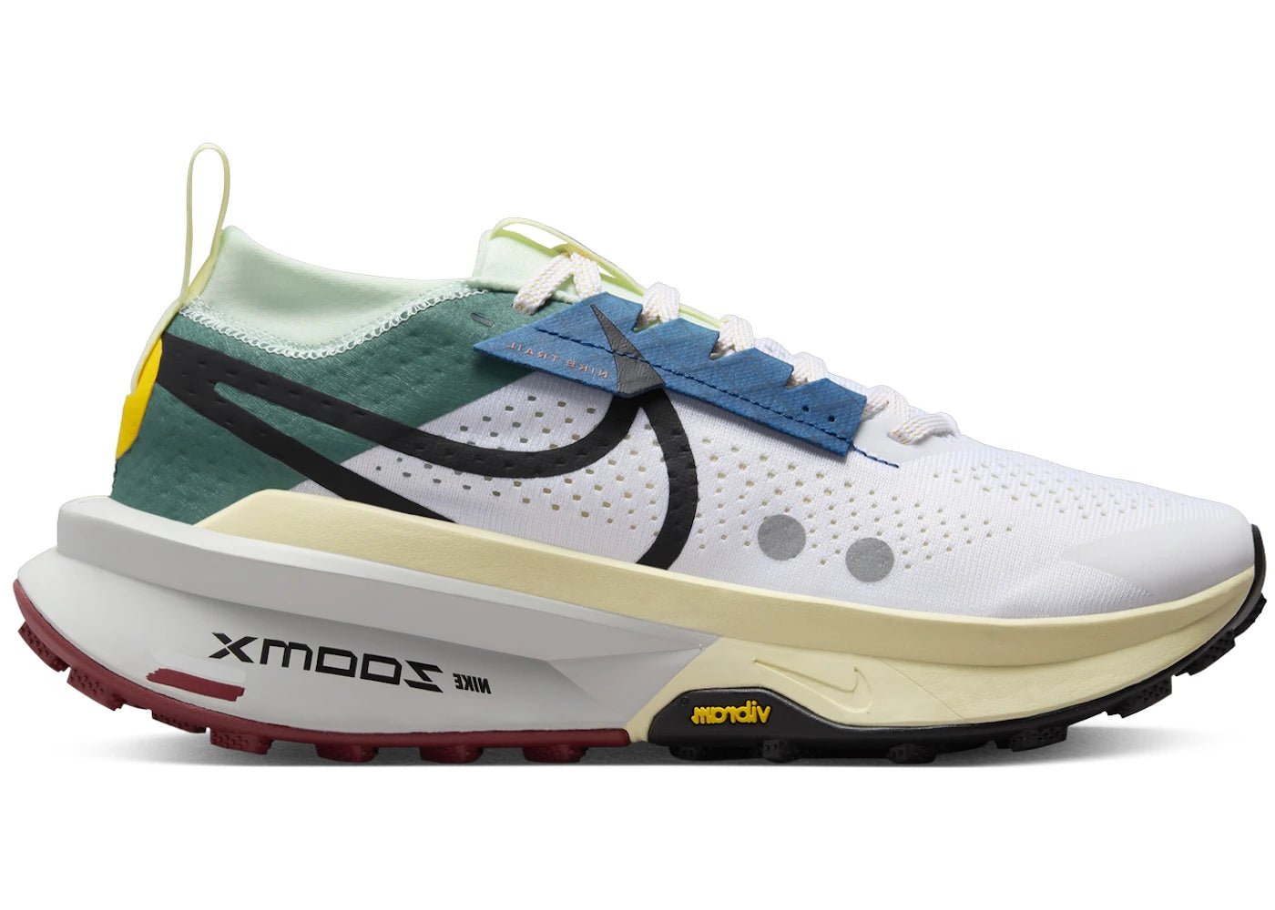 Nike ZoomX Zegama 2-White Bicoastal Court Blue Black (Women's)