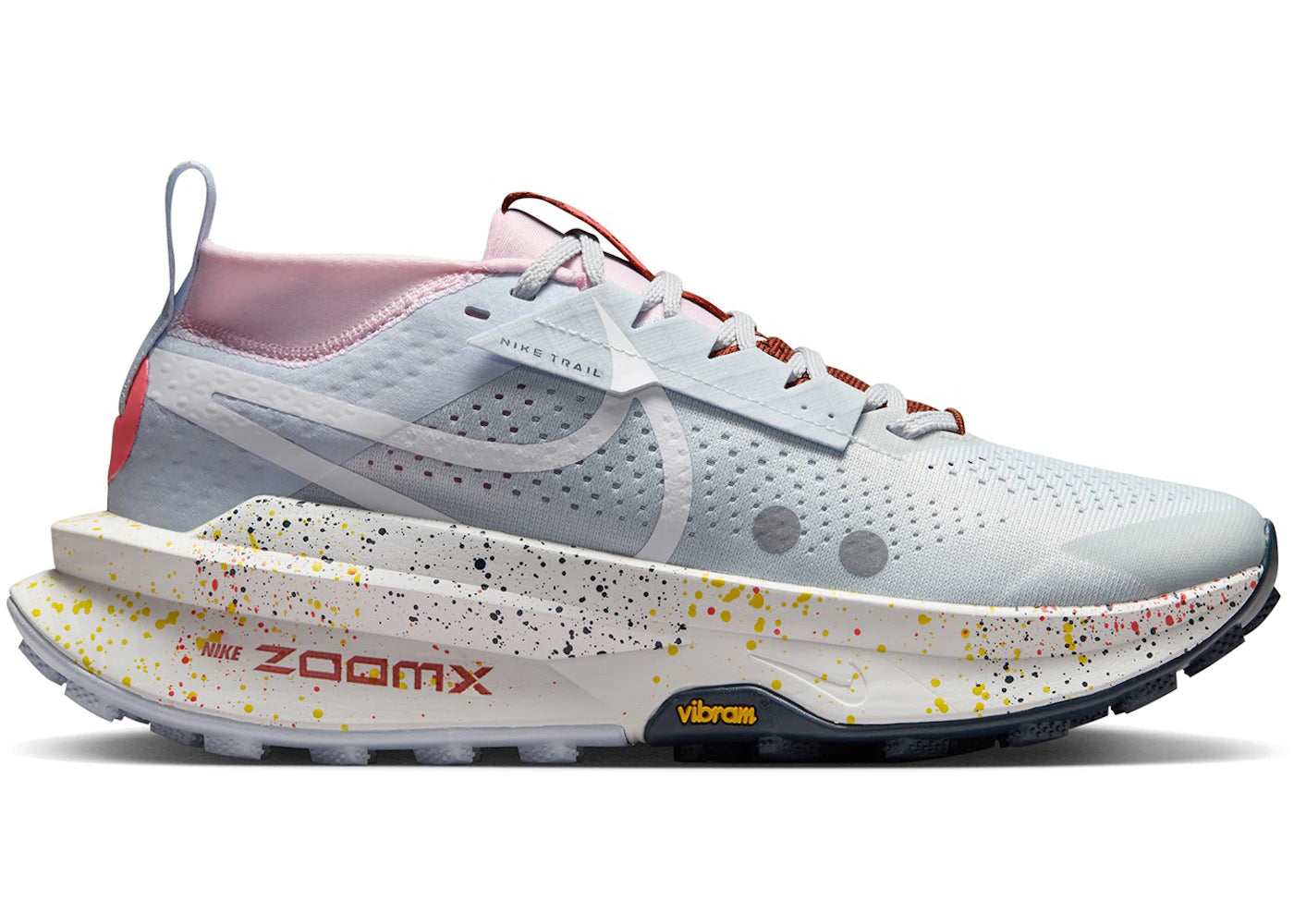 Nike ZoomX Zegama Trail 2 - Pure Platinum Football Gris Rose Mousse Blanc (Femme)