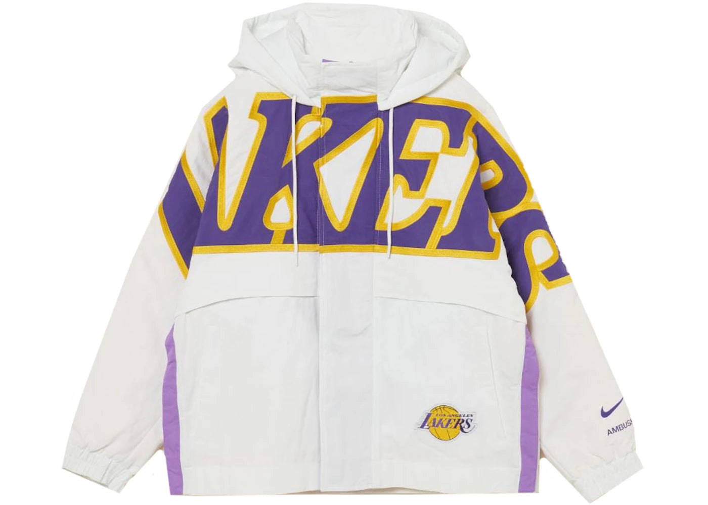 Nike x Ambush NBA Collection Lakers Jacket-White/Purple/Gold
