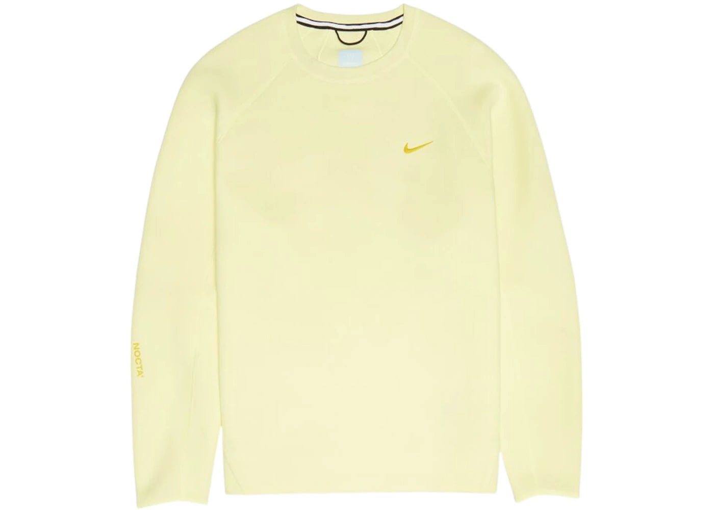 Nike x NOCTA NRG Tech Fleece Crewneck Sweatshirt-Citron Tint/Vivid Sulfur