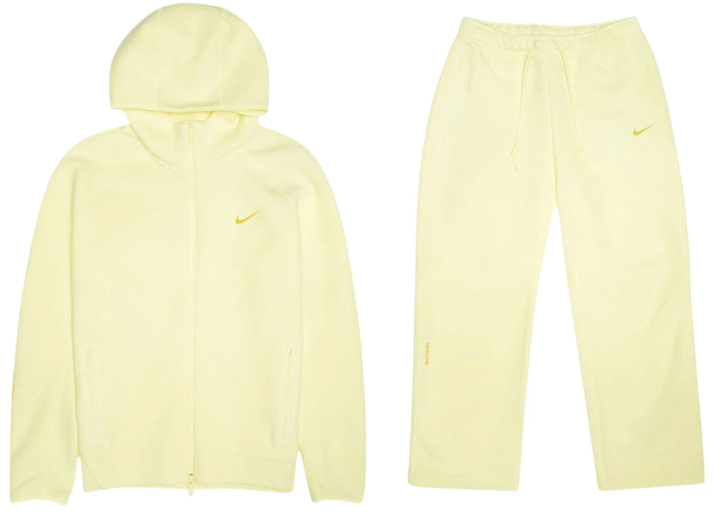 Nike x NOCTA NRG Tech Fleece Hoodie & Pants Set-Citron Tint/Vivid Sulfur
