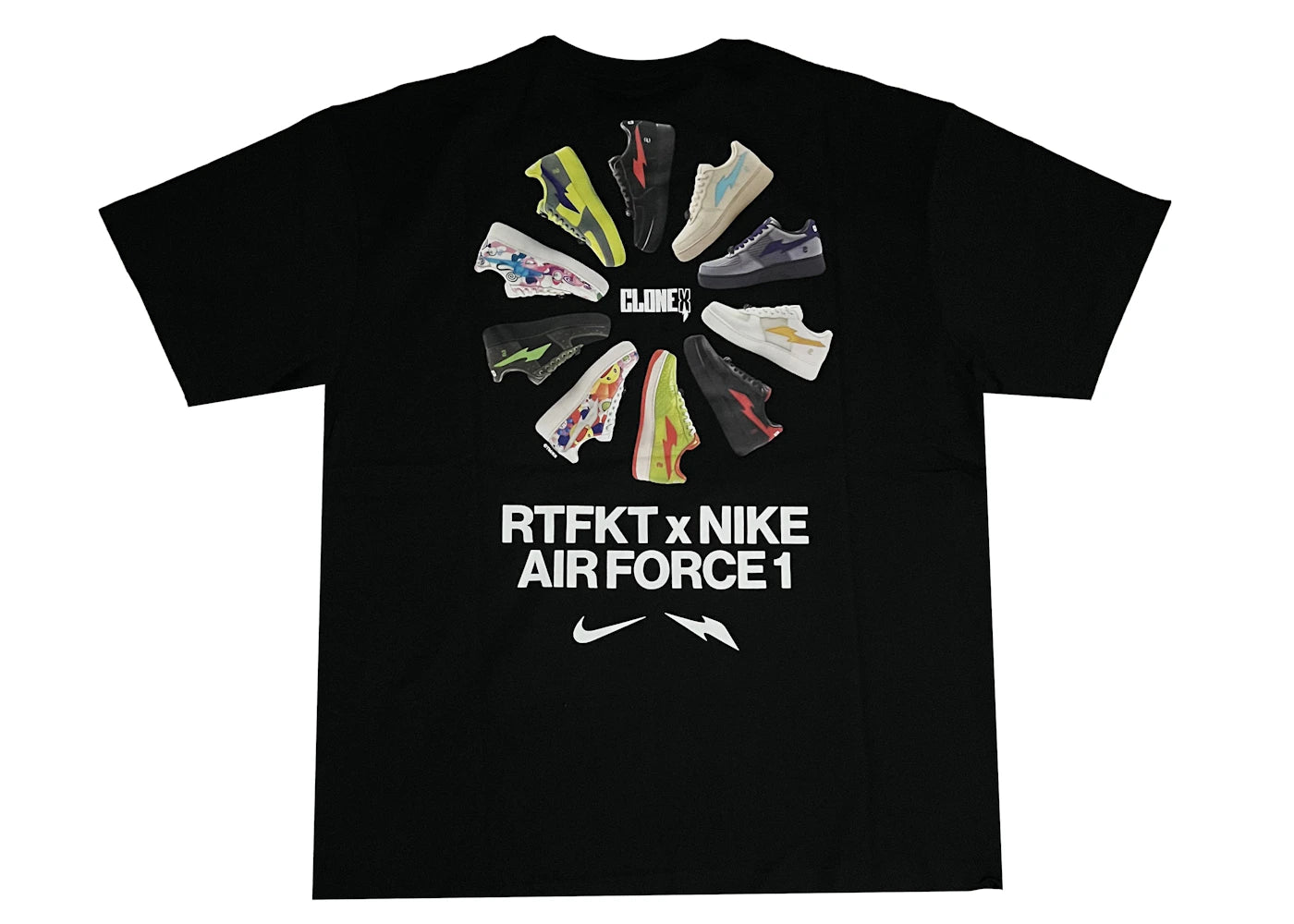 Nike x RTFKT Air Force 1 T-shirt-Black