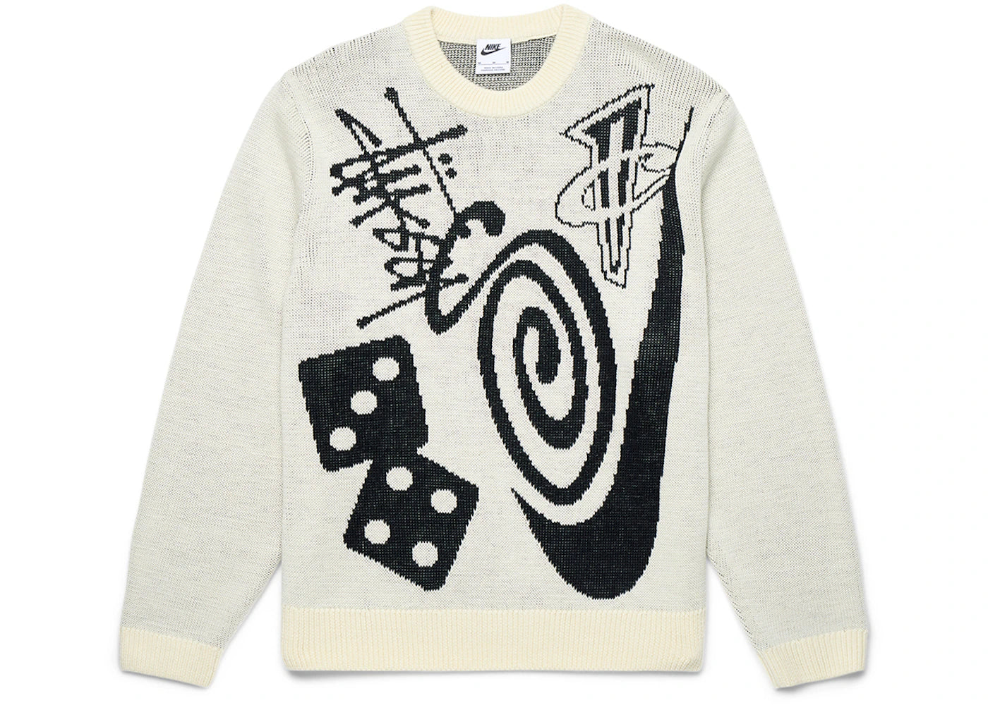 Pull en maille Nike x Stussy - Naturel