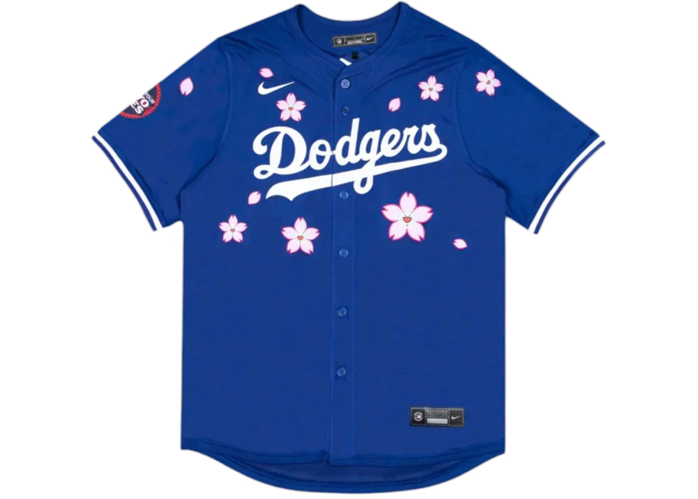 Nike x Takashi Murakami x MLB World Tour Tokyo Series 2025 Dodgers Tokyo Away Jersey-Blue