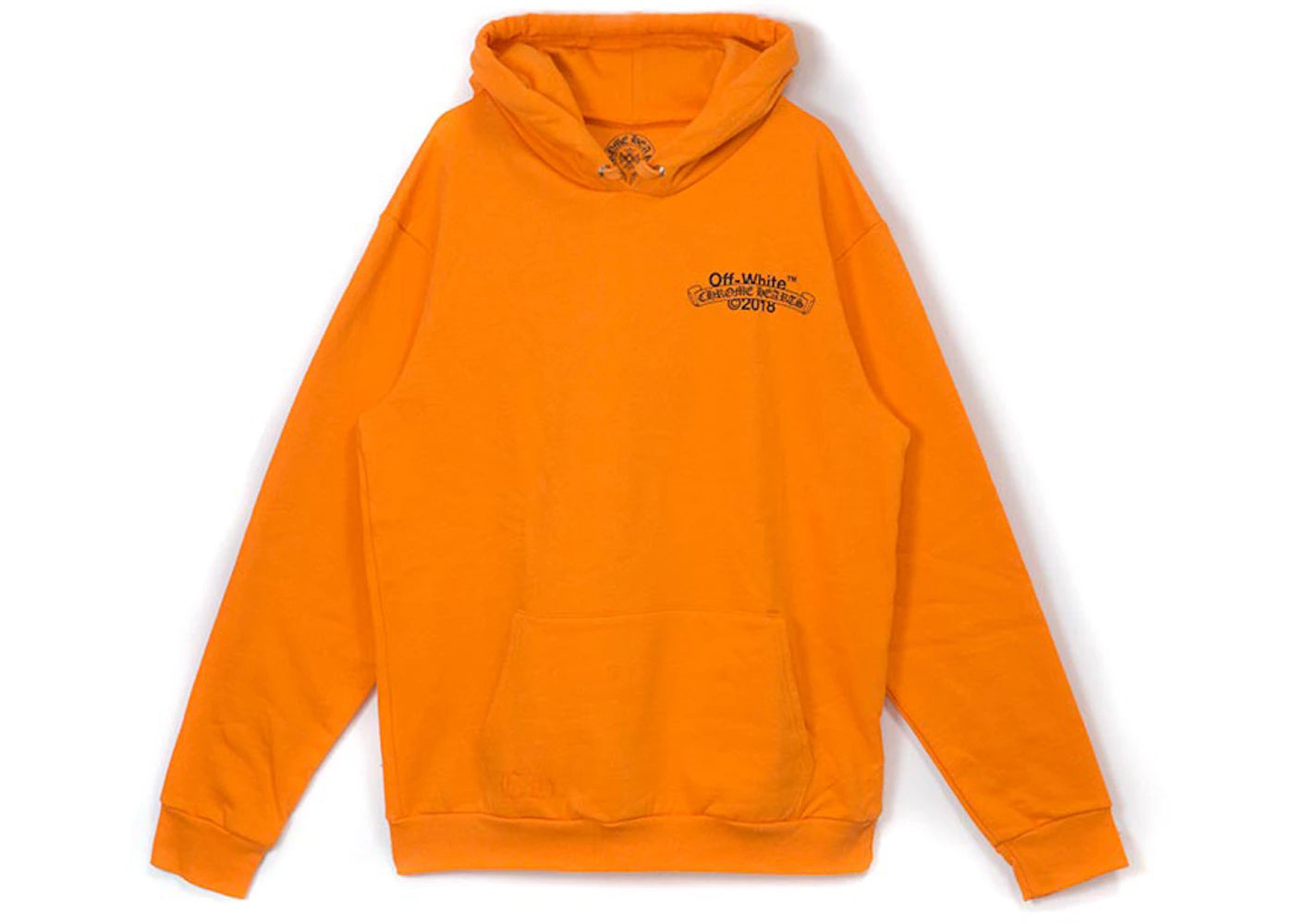 OFF-WHITE x Chrome Hearts 2018 Hoodie Orange/Black - main view