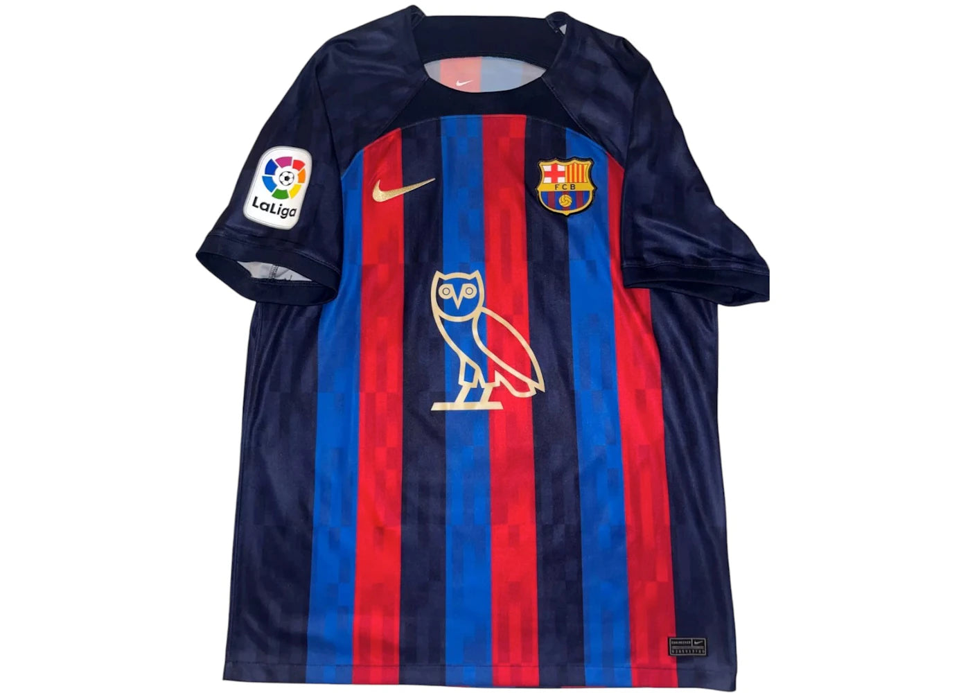 Maillot Drake exclusif OVO x FC Barcelone Amis et Famille - Bleu