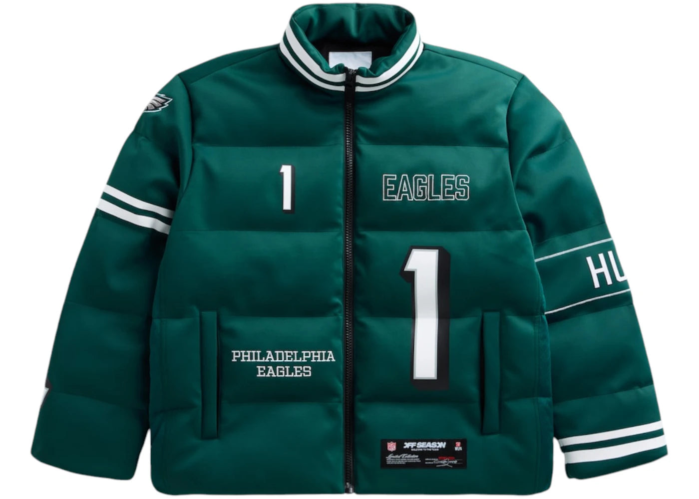 Off Season x NFL Jalen Hurts Philadelphia Eagles Player Puffer Jacket-Dark Green
