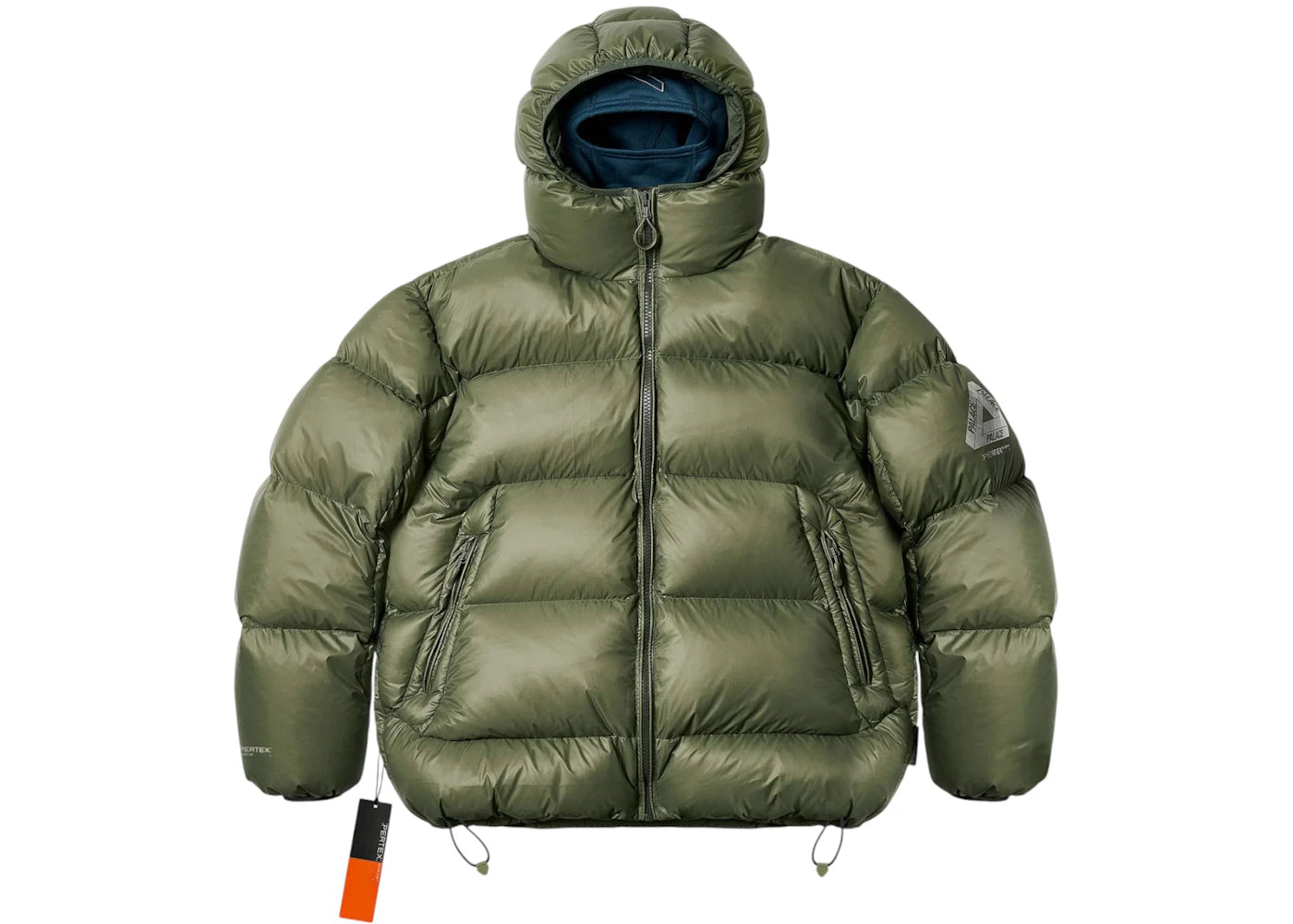 Palace Pertex Opaque Balaclava Puffer Jacket-Green