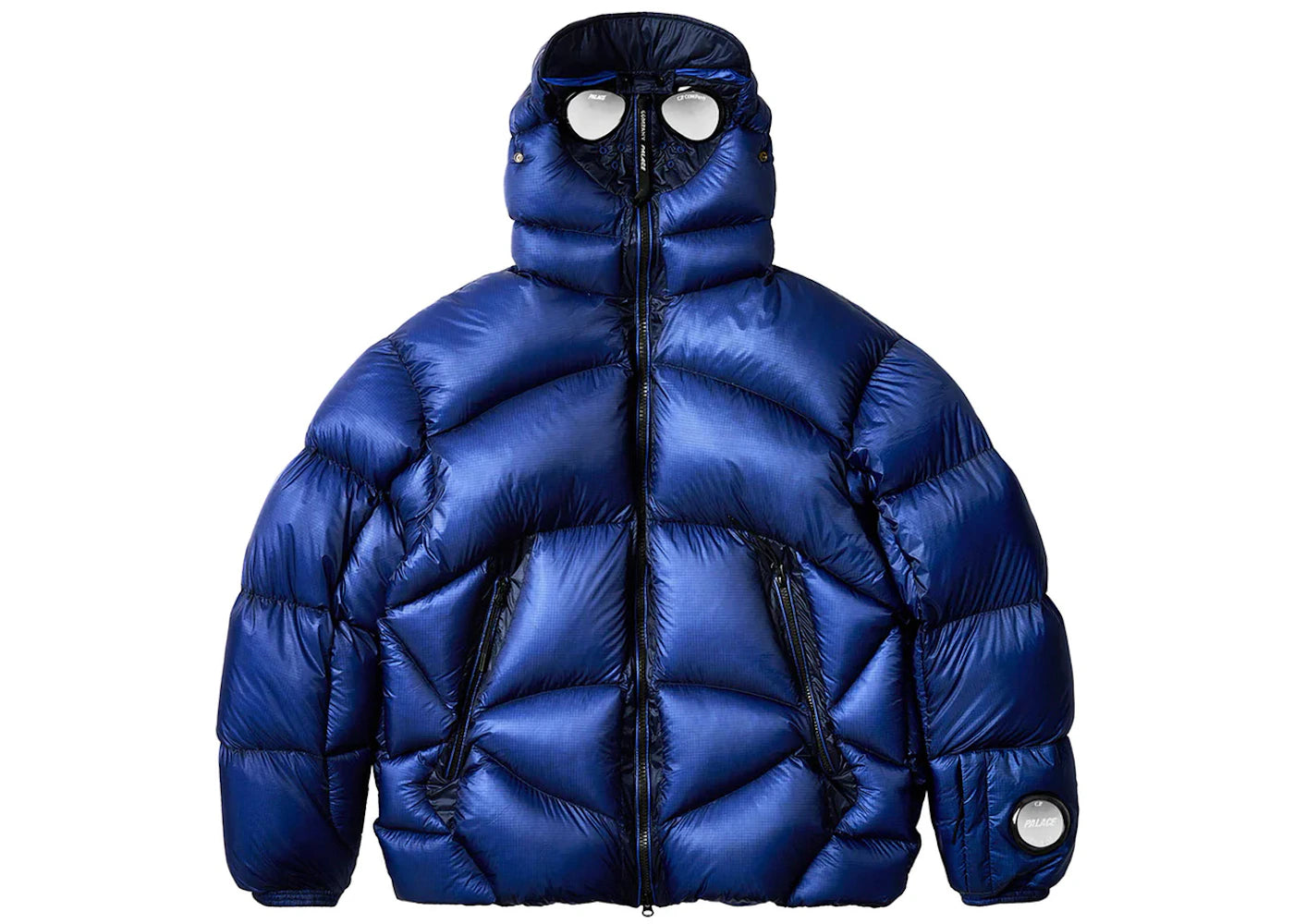 Palace x CP Company Puffer Jacket-Bright Cobalt