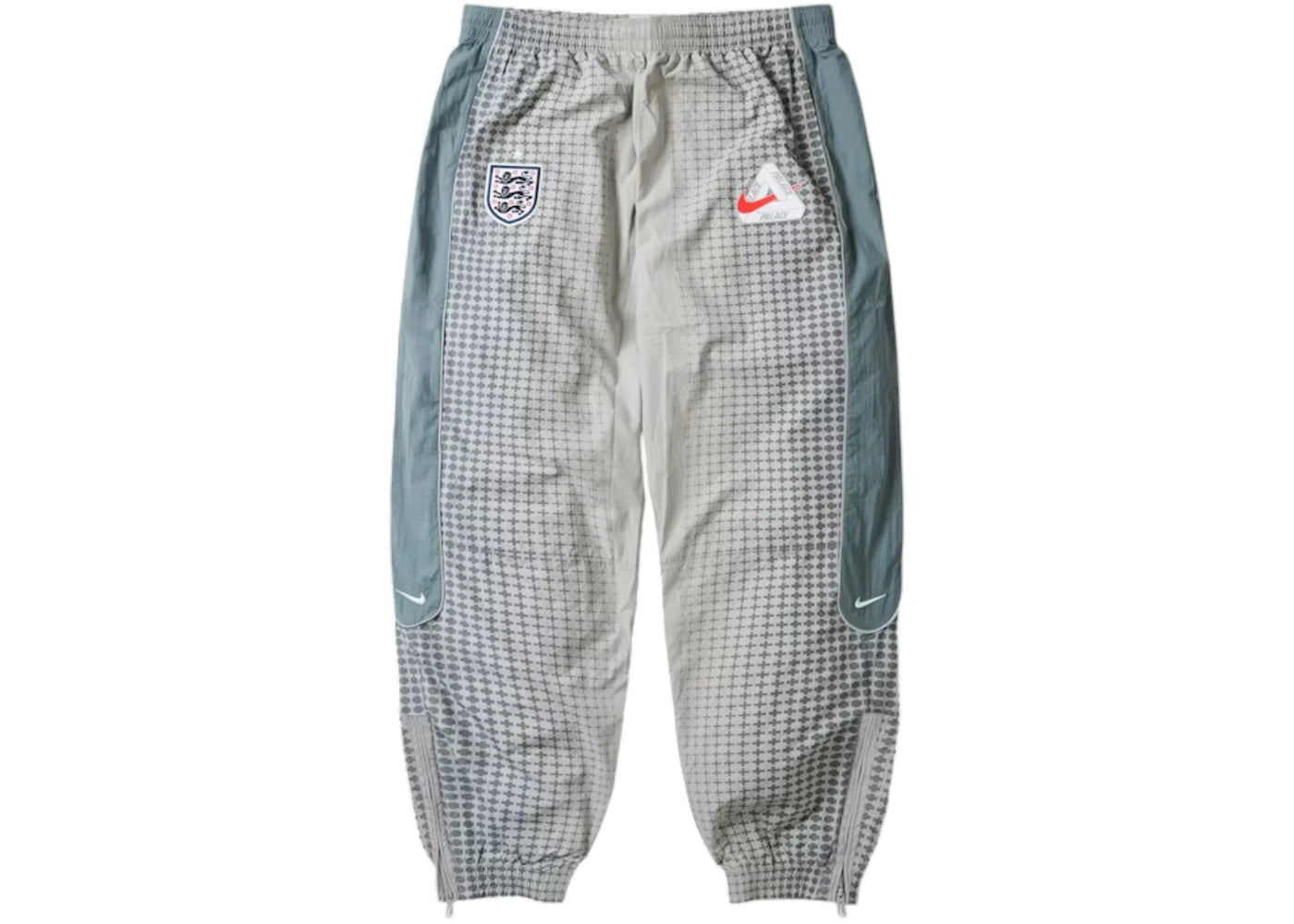 Palace x Nike England Solo Swoosh Track Pants Pewter Grey/Cool Grey/Bright Crimson