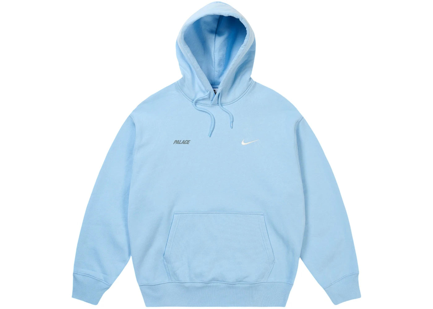 Palace x Nike Font Swoosh Hoodie Sky Blue