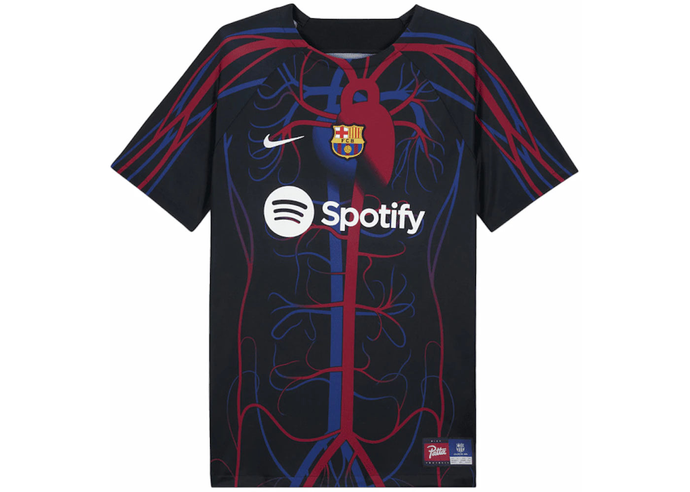 Patta x Barcelona FC Culers del Món Pre-Match Jersey (Asia Sizing)-Black/White