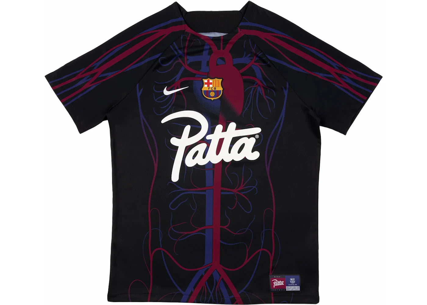 Patta x Barcelona FC Culers del Món Script Logo Pre-Match Jersey-Black/White