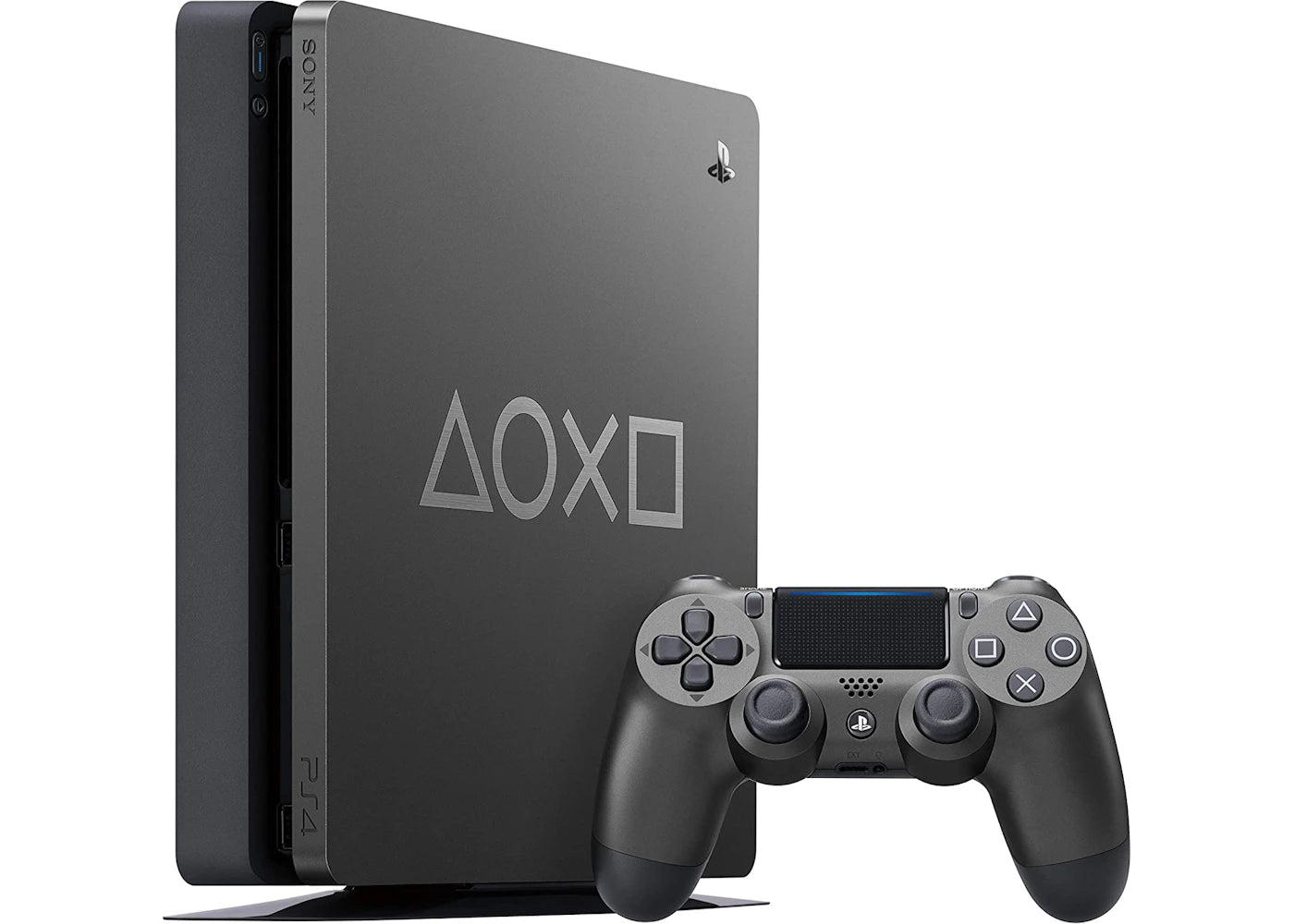 Sony PlayStation 4 PS4 1TB Days of Play Limited Edition Steel Black Console CUH-2216B - main view